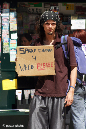 People ~ September 2011 ~ Spare Change for Weed Please